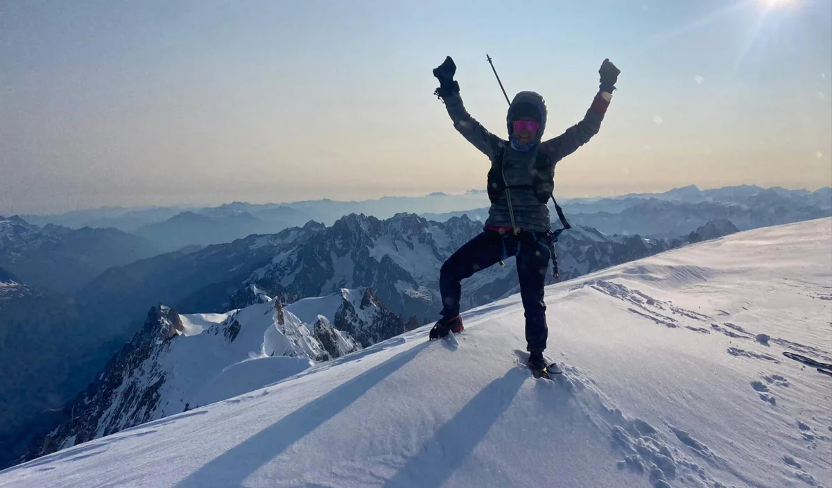 Hillary Gerardi record mont-Blanc