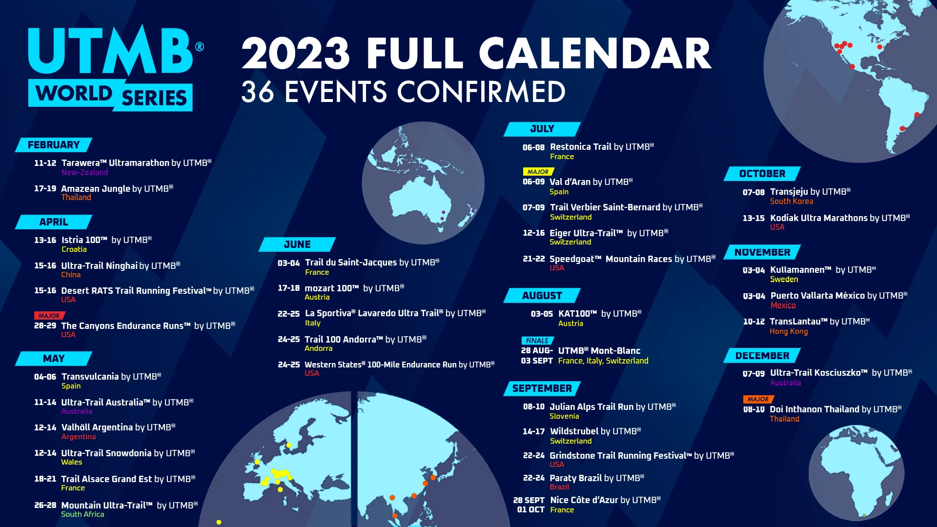 Carte UTMB World Series 2023