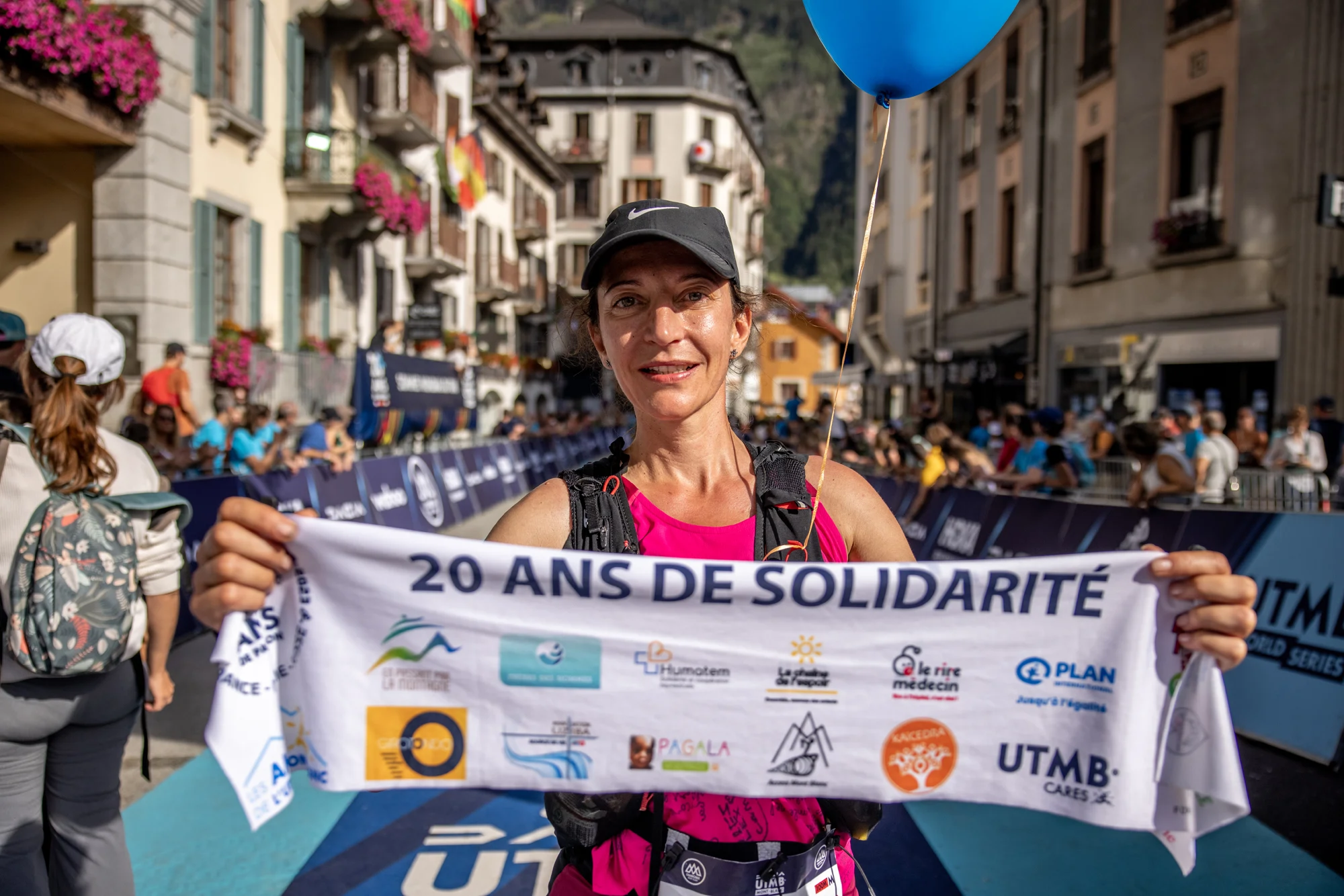 Alexandra Pellerin arrivée UTMB