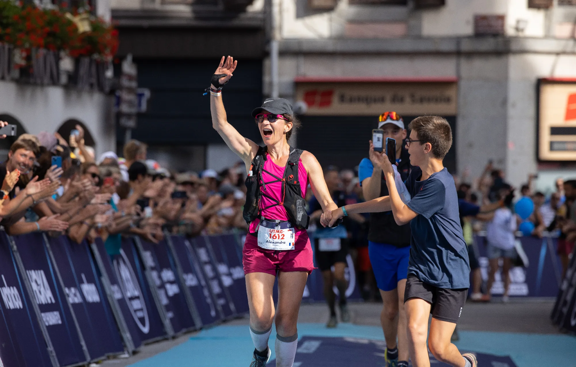 Alexandra Pellerin arrivée UTMB
