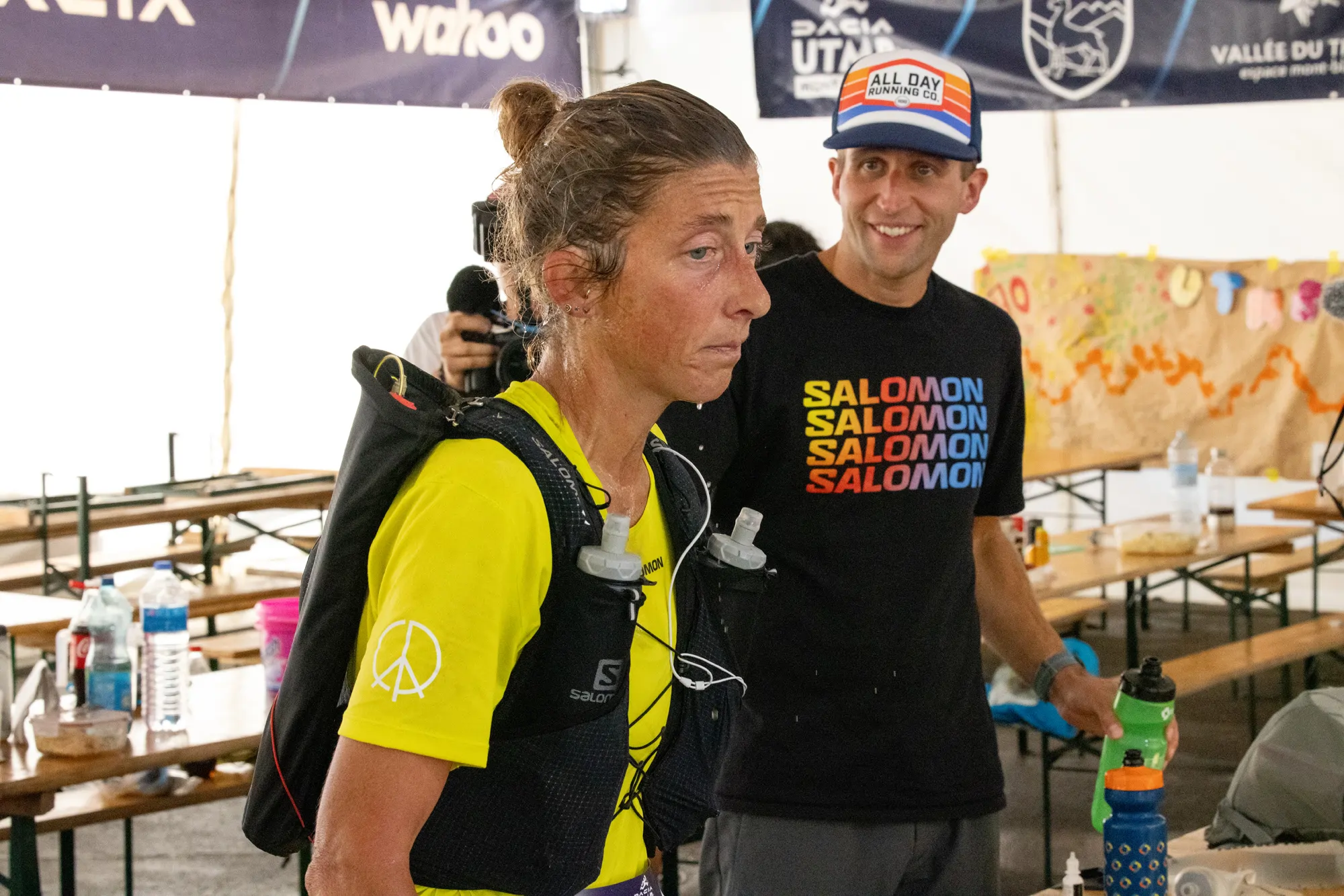 Courtney Dauwalter & Kevin Schmidt UTMB 2023 Trient
