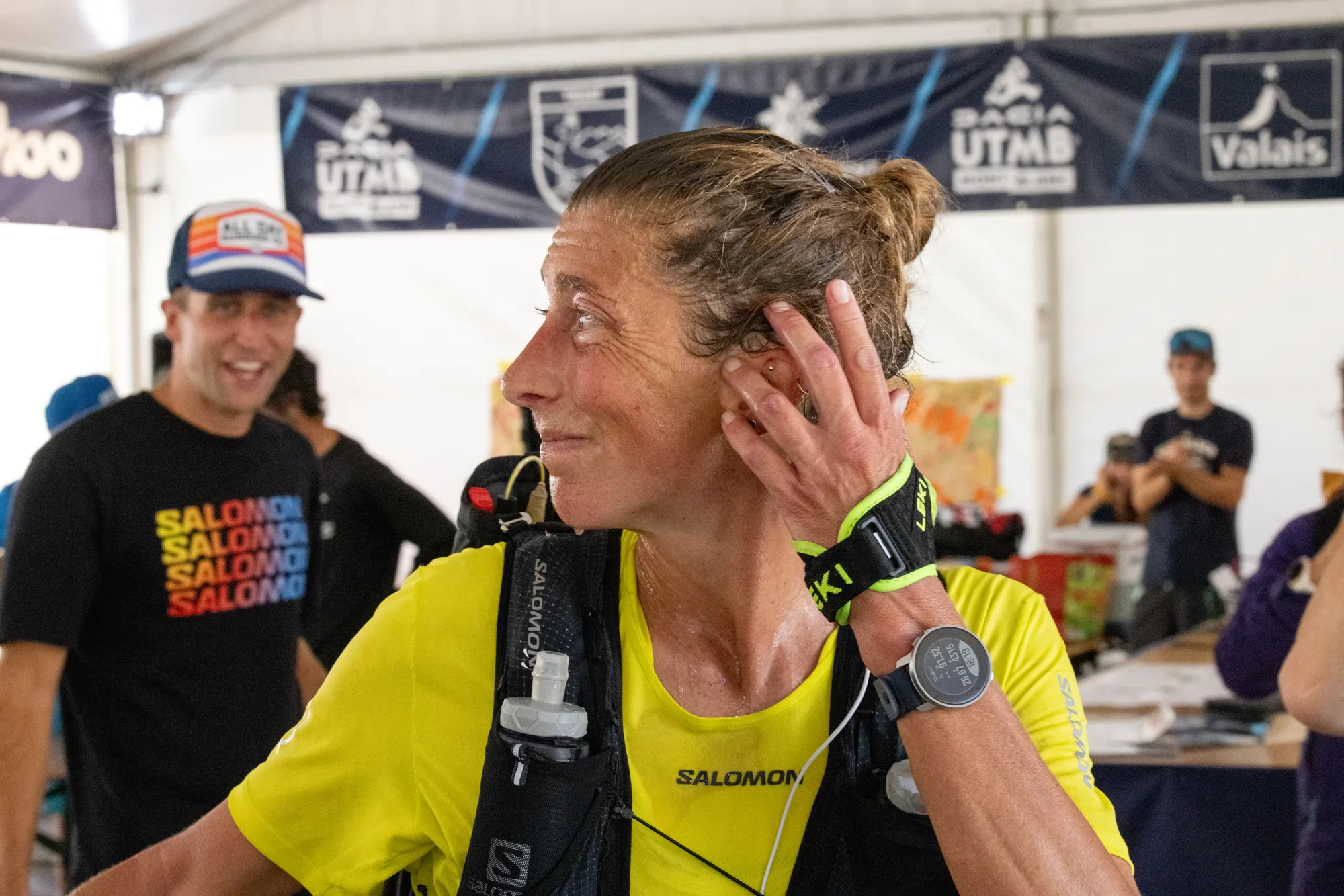 Courtney Dauwalter & Kevin Schmidt UTMB 2023 Trient