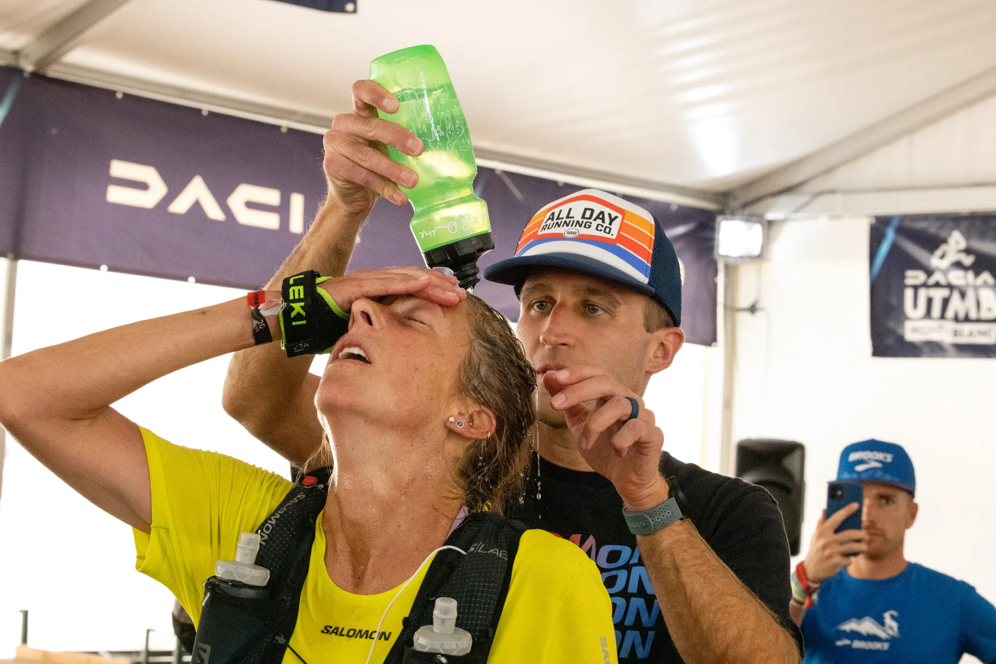 Courtney Dauwalter & Kevin Schmidt UTMB 2023 Trient