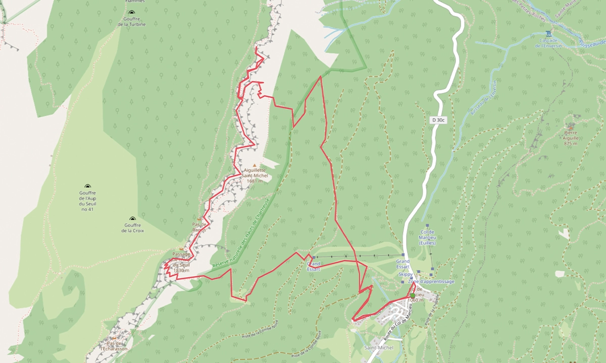 Trace GPS rando de la Tour Isabelle