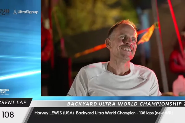 Harvey Lewis champion du monde Backyard Ultra 2023