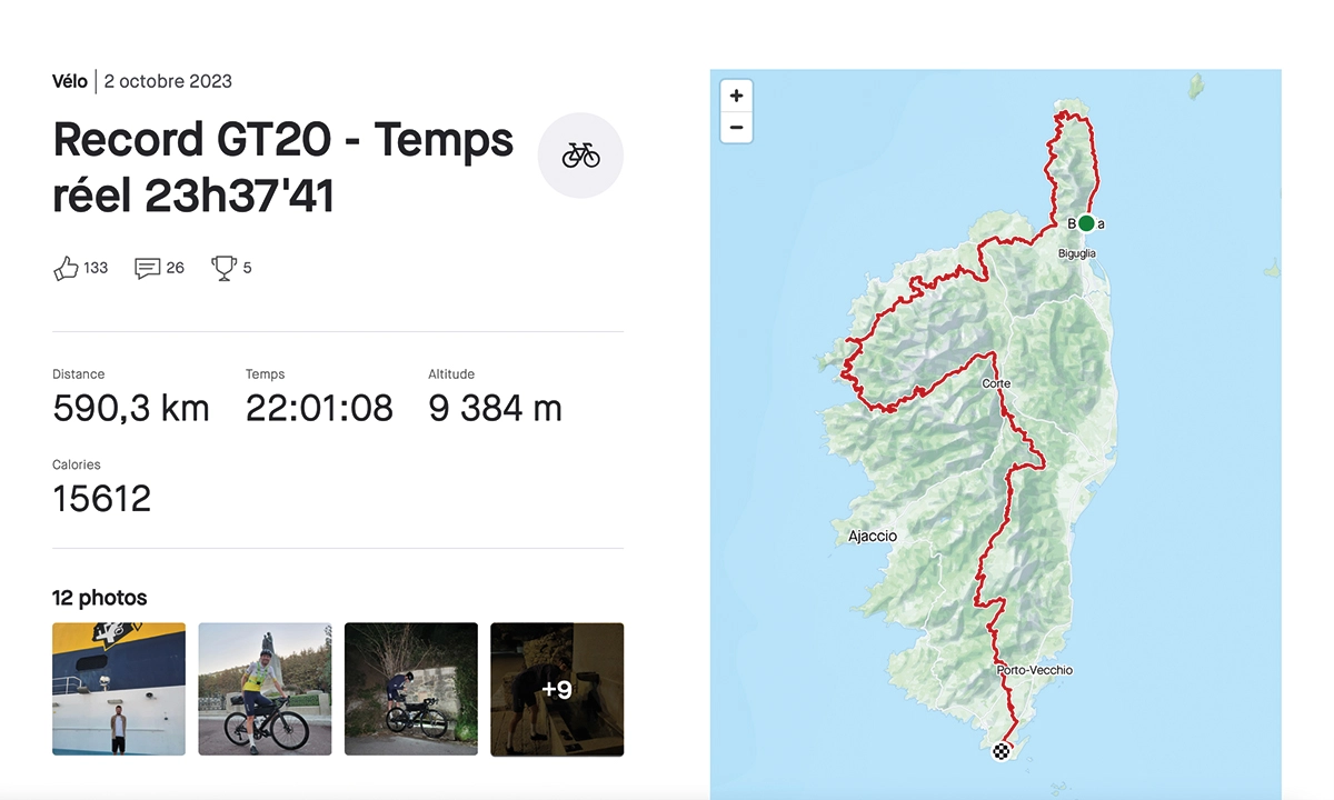 GT20 Thibaut Clément Strava