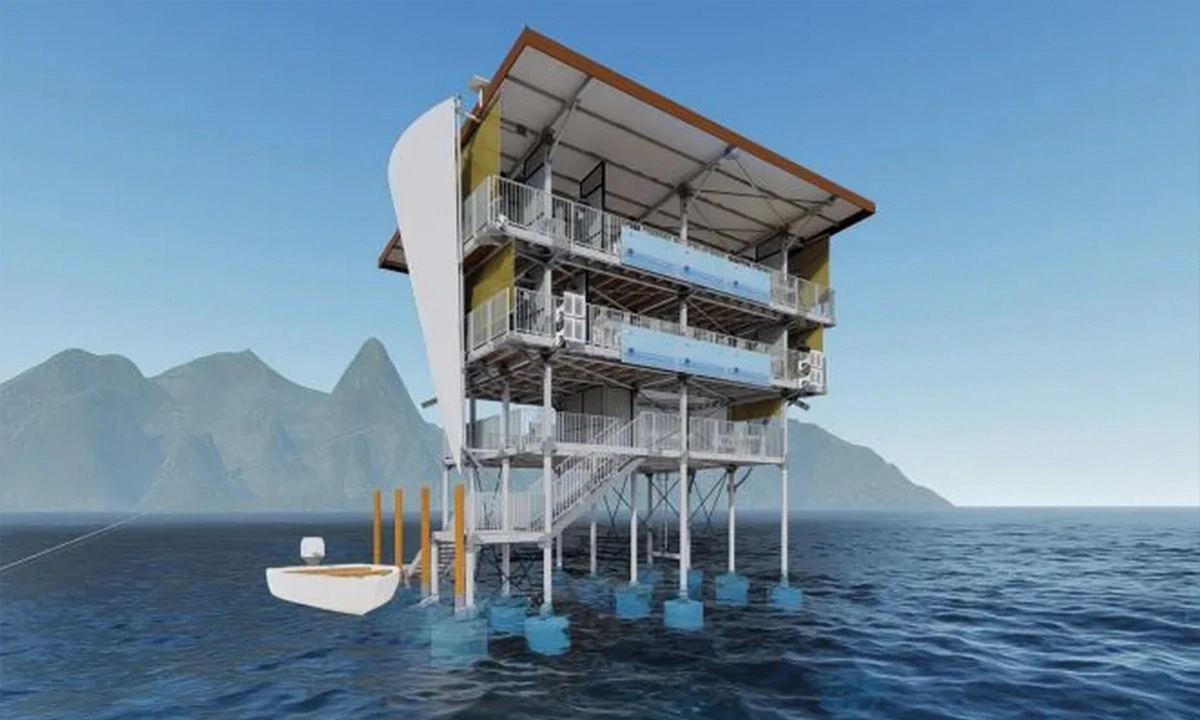 Tour des juges de l'épreuve du Surf à Teahupoo, Paris 2024.