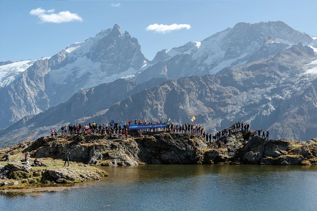 Les Soulèvements de la Terre, glacier de la Girose, La Grave