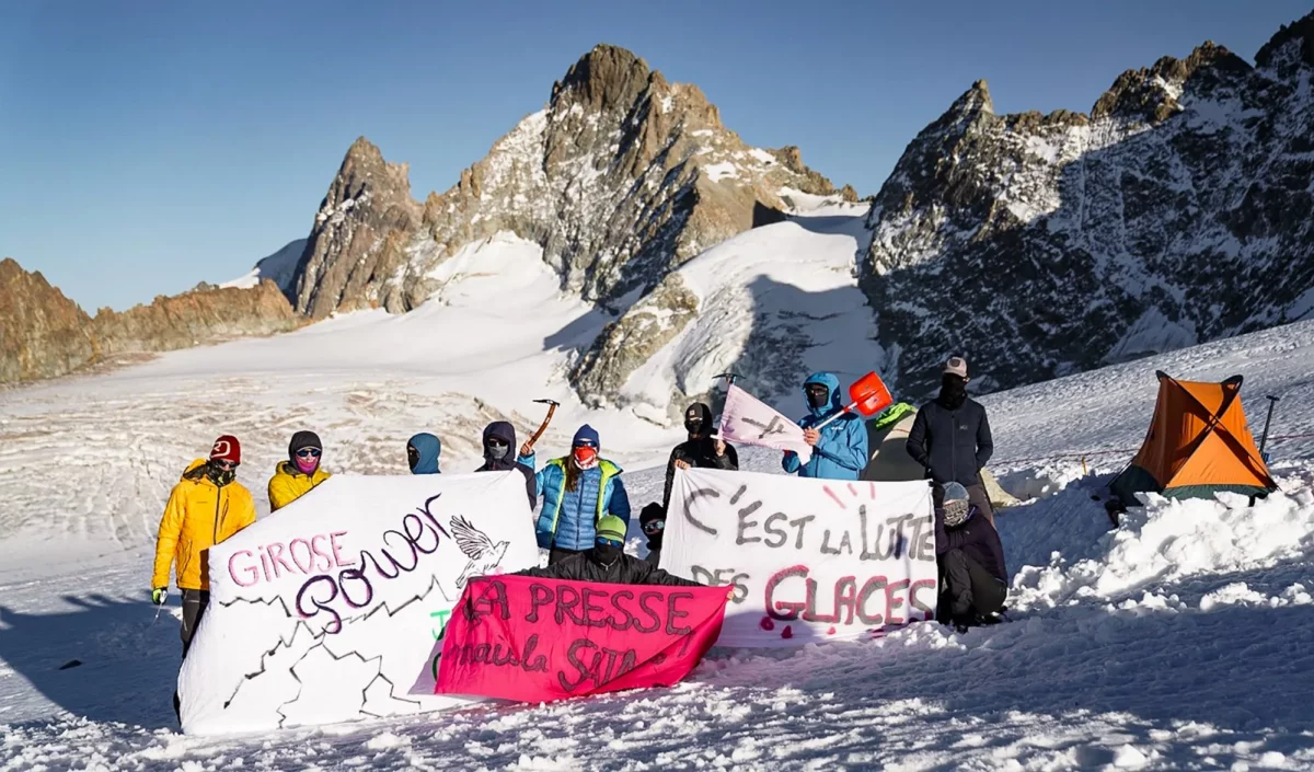 Les Soulèvements de la Terre, glacier de la Girose, La Grave