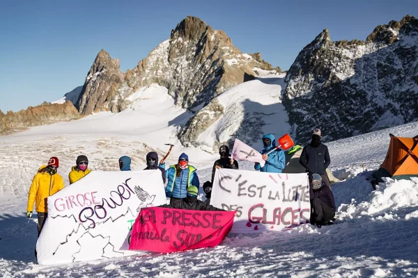 Les Soulèvements de la Terre, glacier de la Girose, La Grave