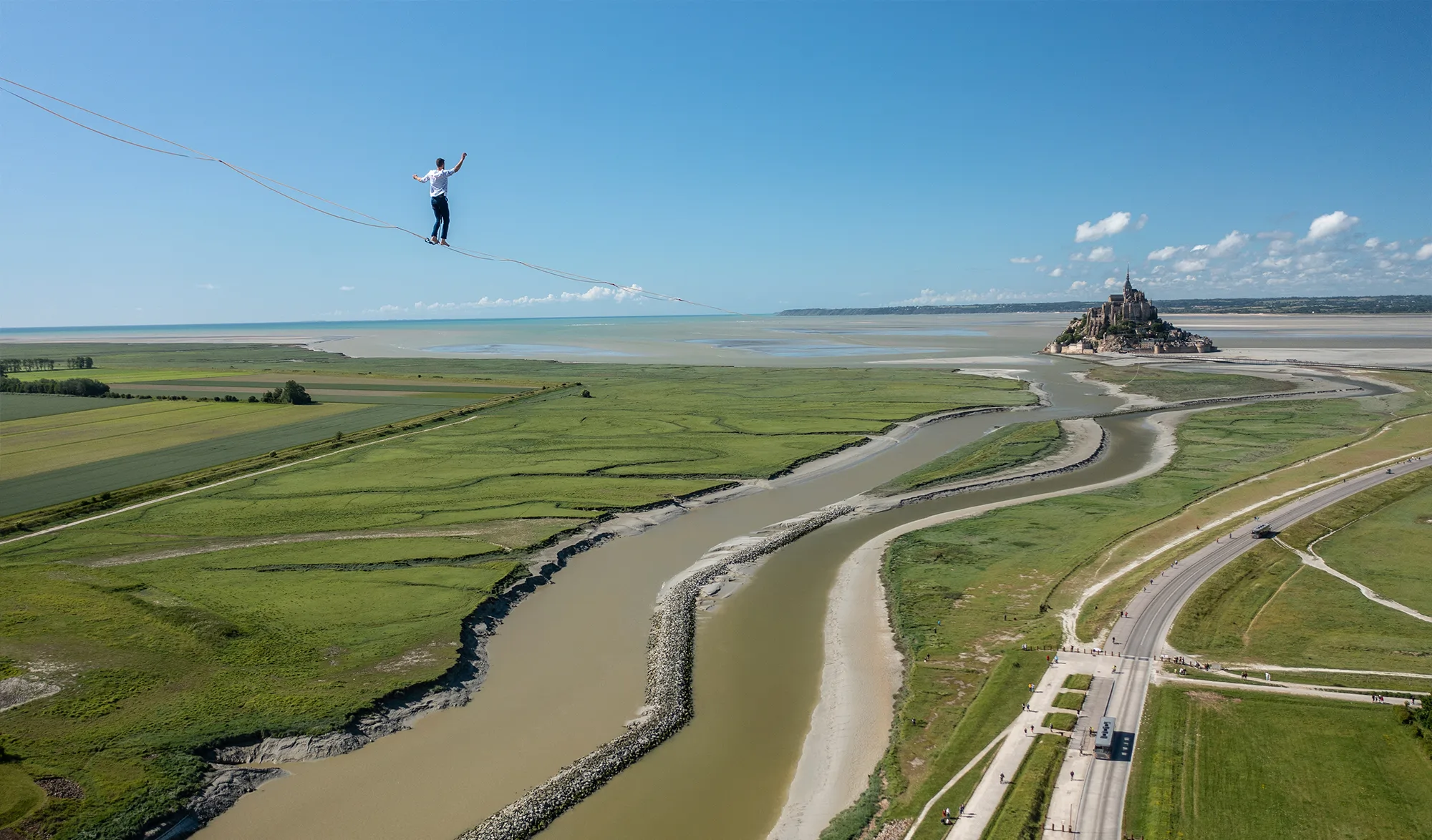 Nouveau record pour Rafael Bridi sur la plus haute highline du