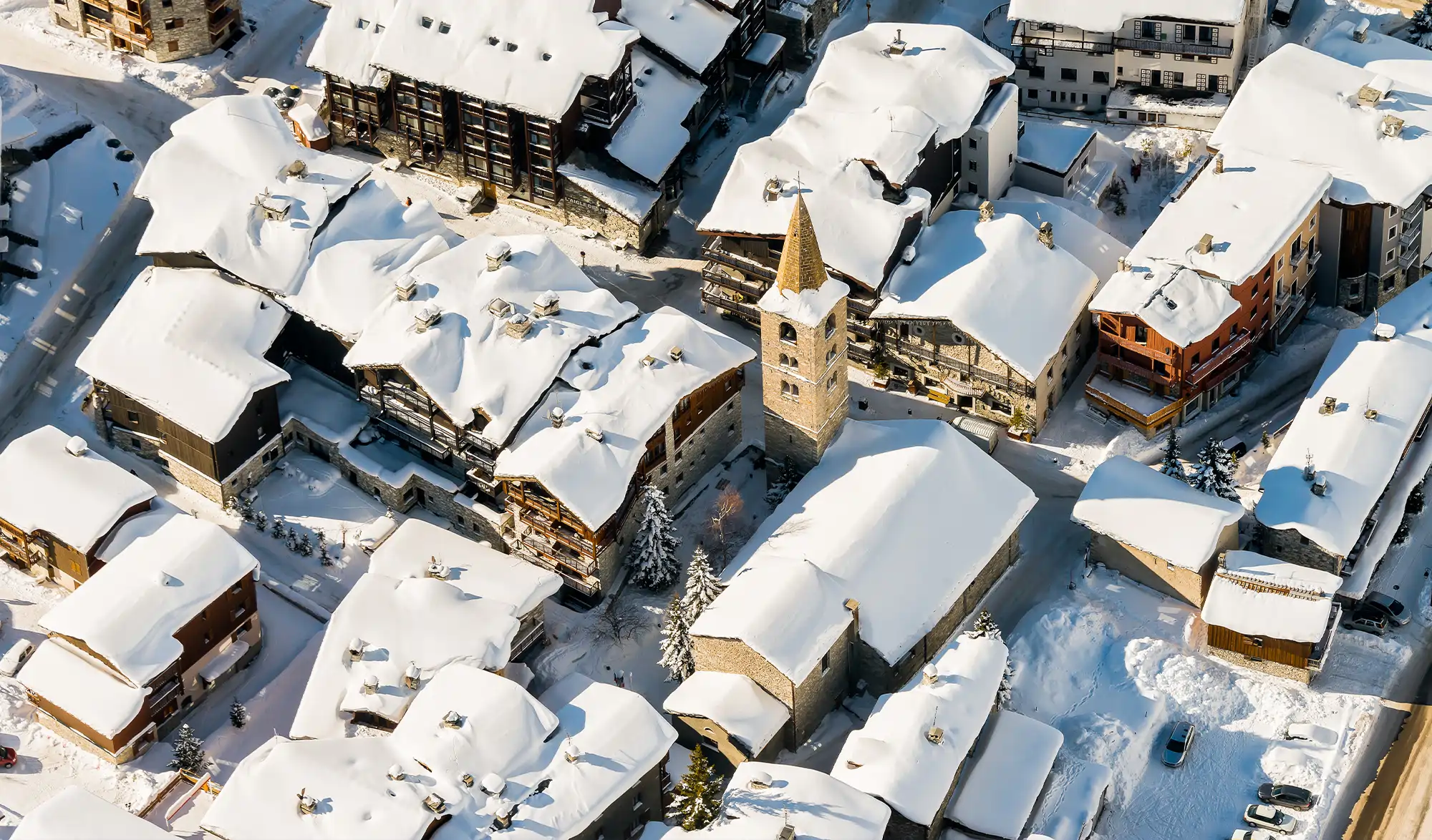 Village de Val D'Isère en hiver