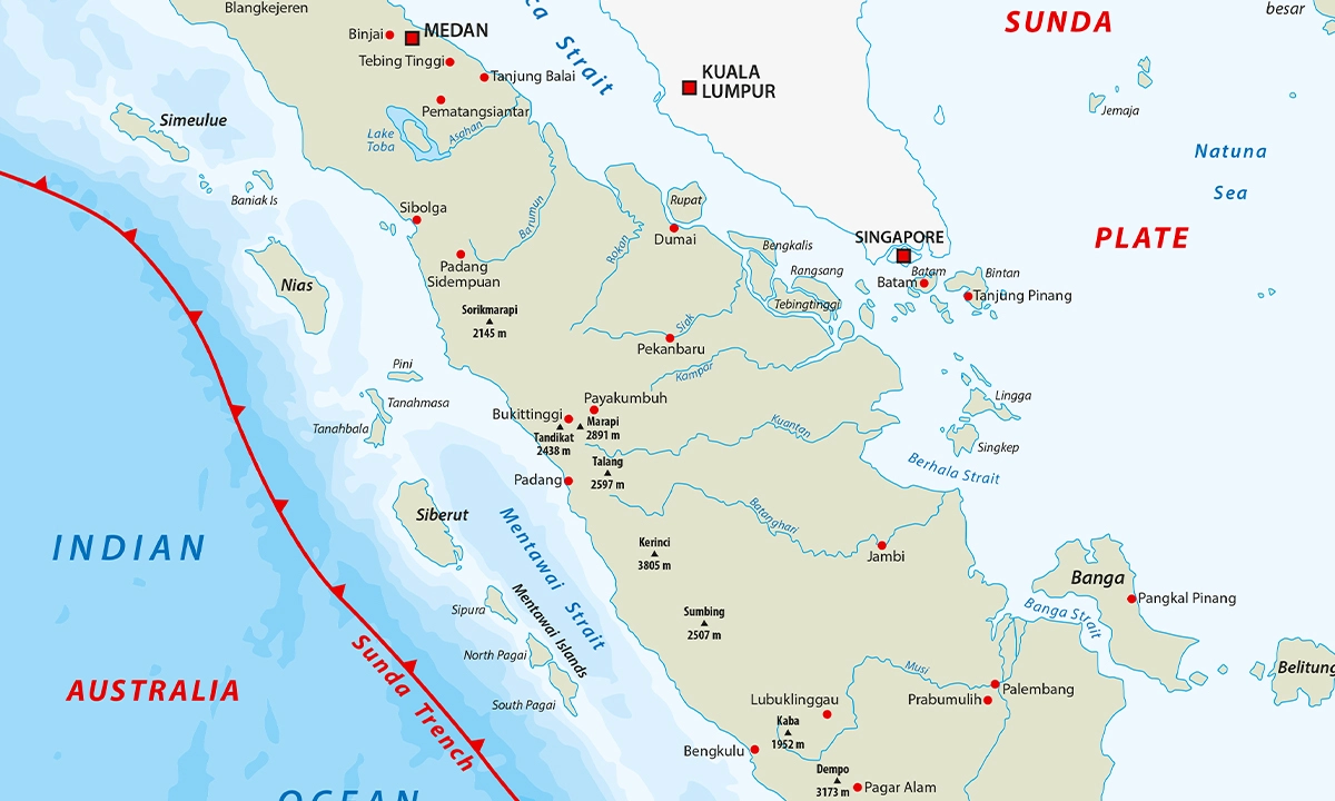 Volcan Marapi, Sumatra