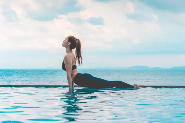 Bhujangasana ocean