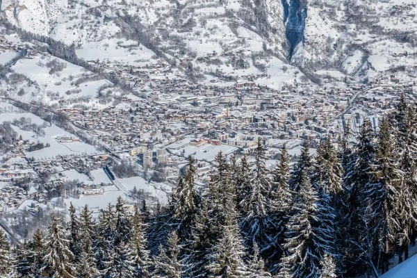 Bourg Saint Maurice vue des Arcs