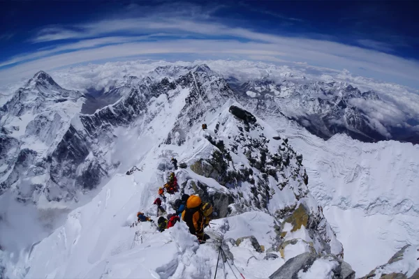 Everest arête sommitale