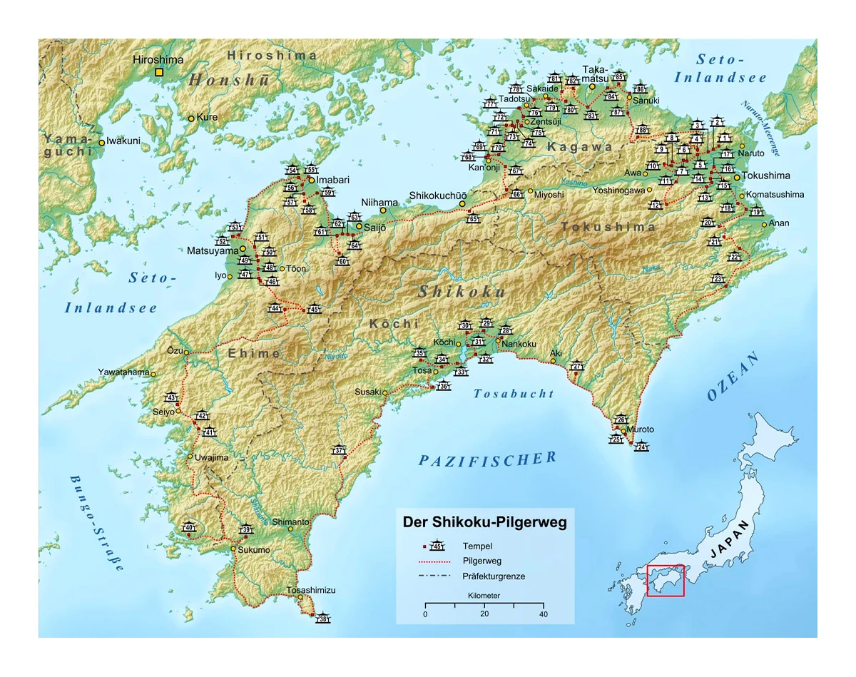 L’île de Shikoku et le parcours des 88 temples