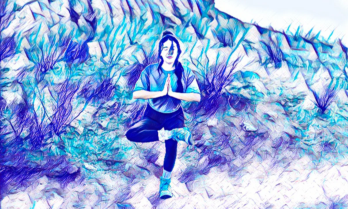 Yoga étirement randonnée