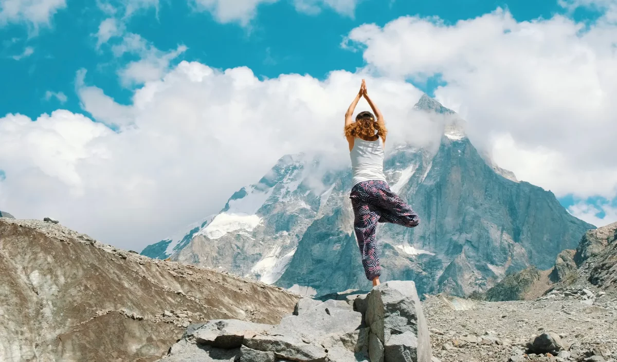 Yoga étirement randonnée