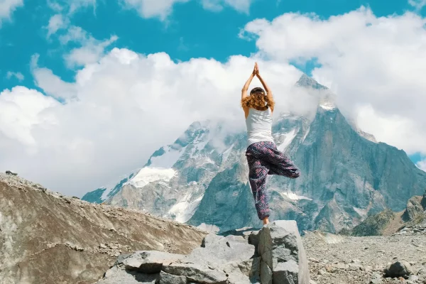 Yoga étirement randonnée