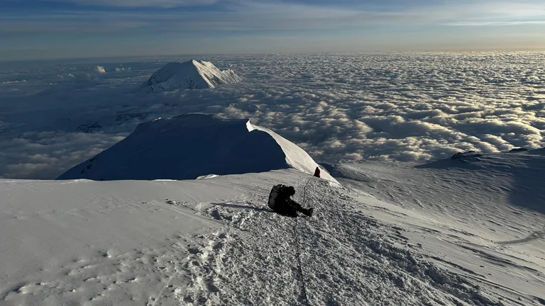 Zulkifili Bin Yusof en pause lors du summit push.