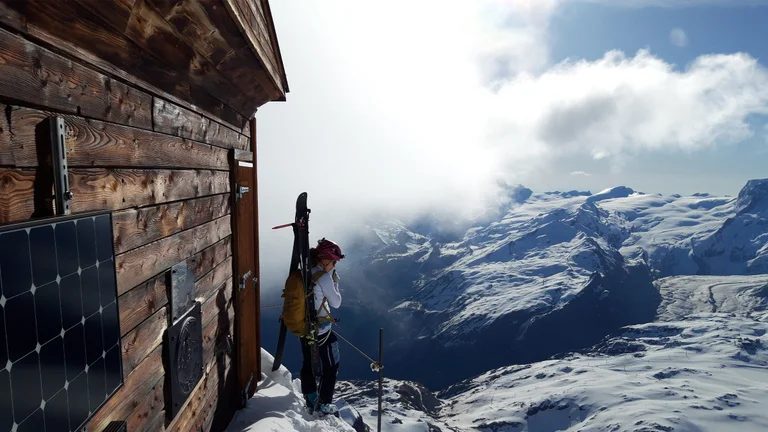 La vue depuis la cabane Solvay.