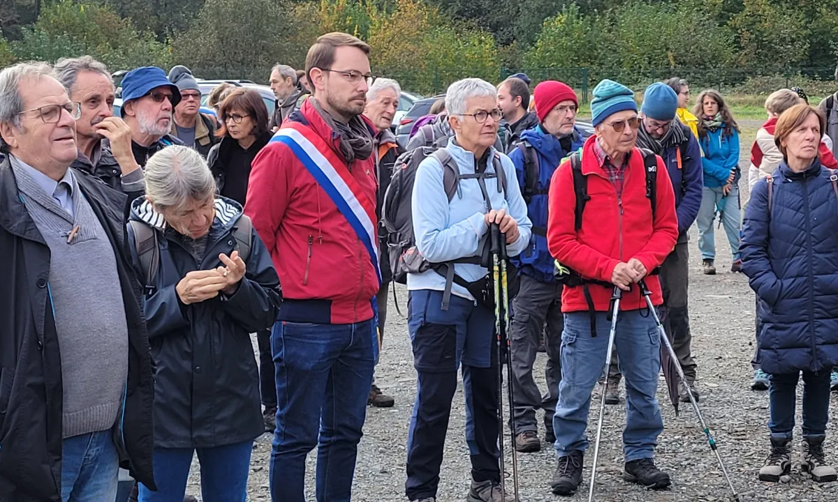 Emmanuel Fernandes lors de la manifestation du 20 octobre à Rimbach-près-Masevaux