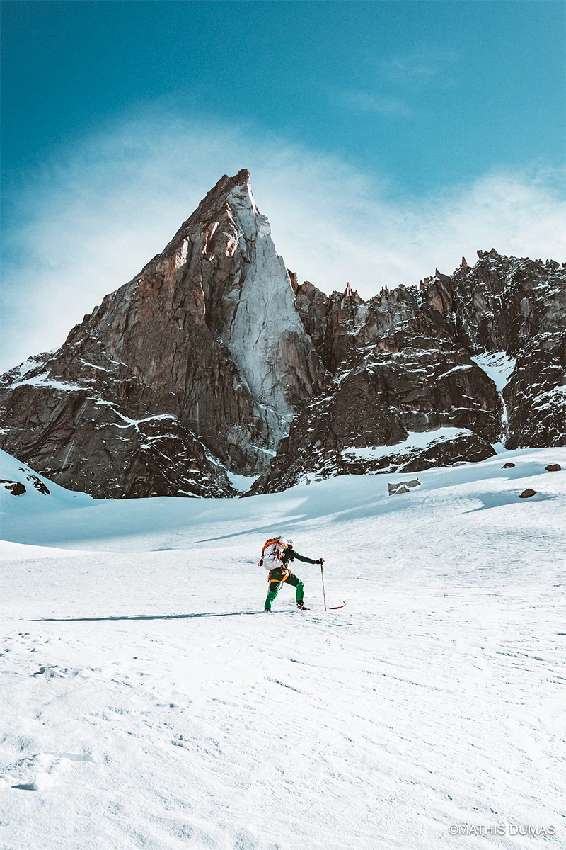 Benjamin Védrines en solo dans les Drus
