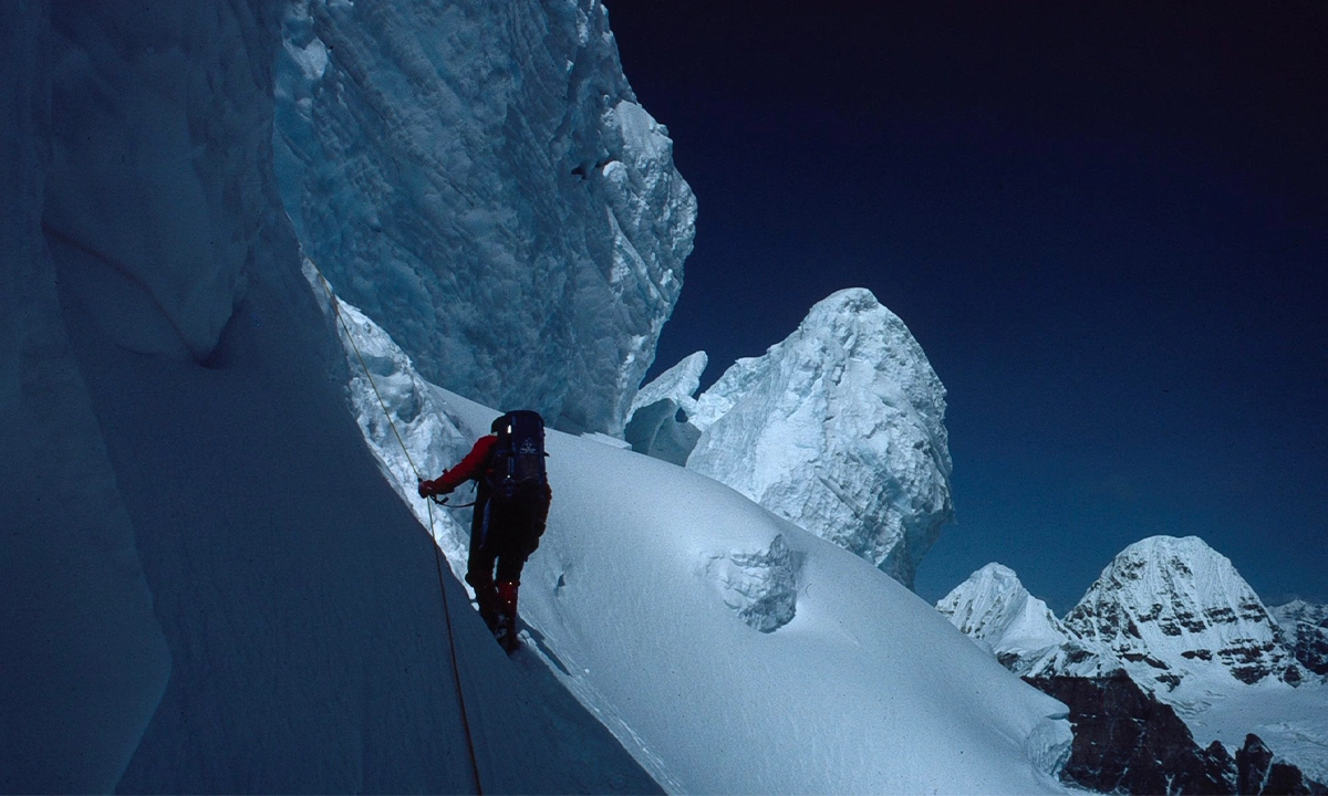 Reinhold Messner, Gasherbrum II, 1982.