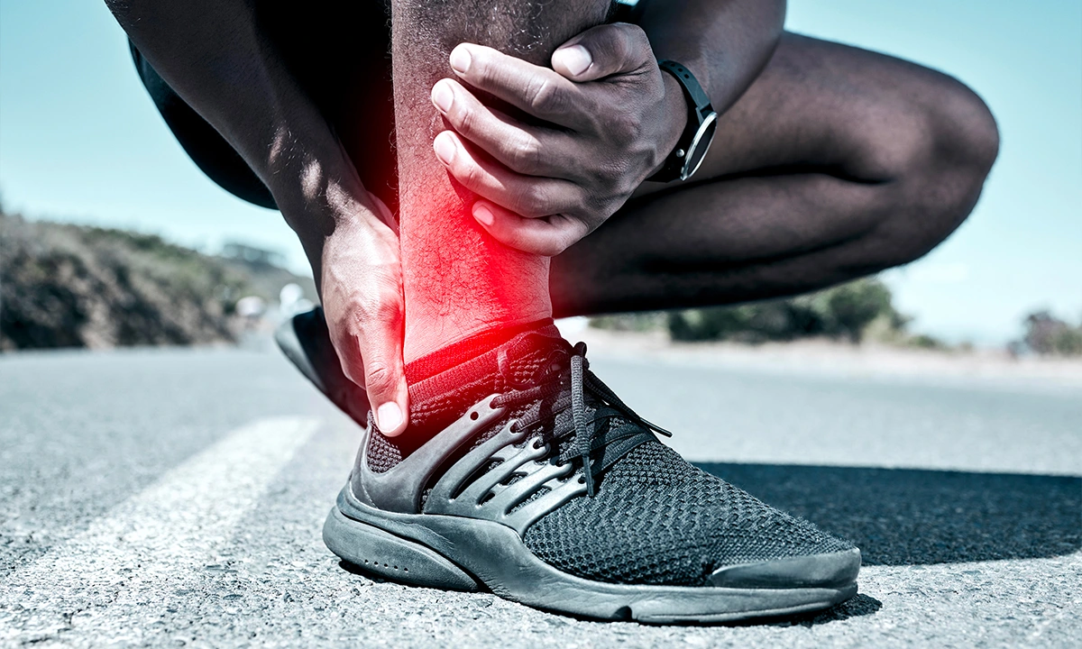 entorse de la cheville