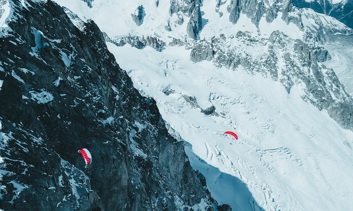 Benjamin Védrines et Léo Billon Parapente