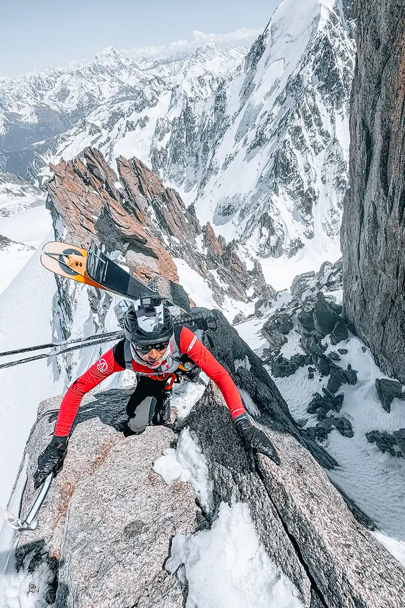 Benjamin Védrines traversée du massif du Mont-Blanc