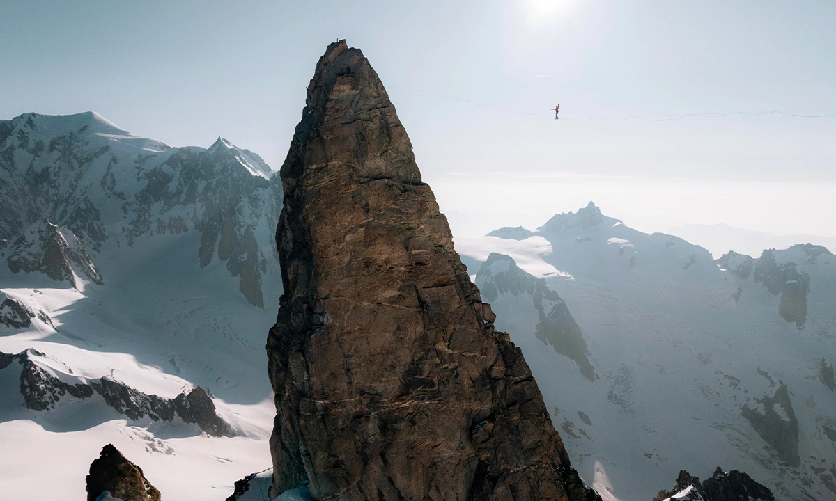 Highline dent du Géant - Mont Mallet