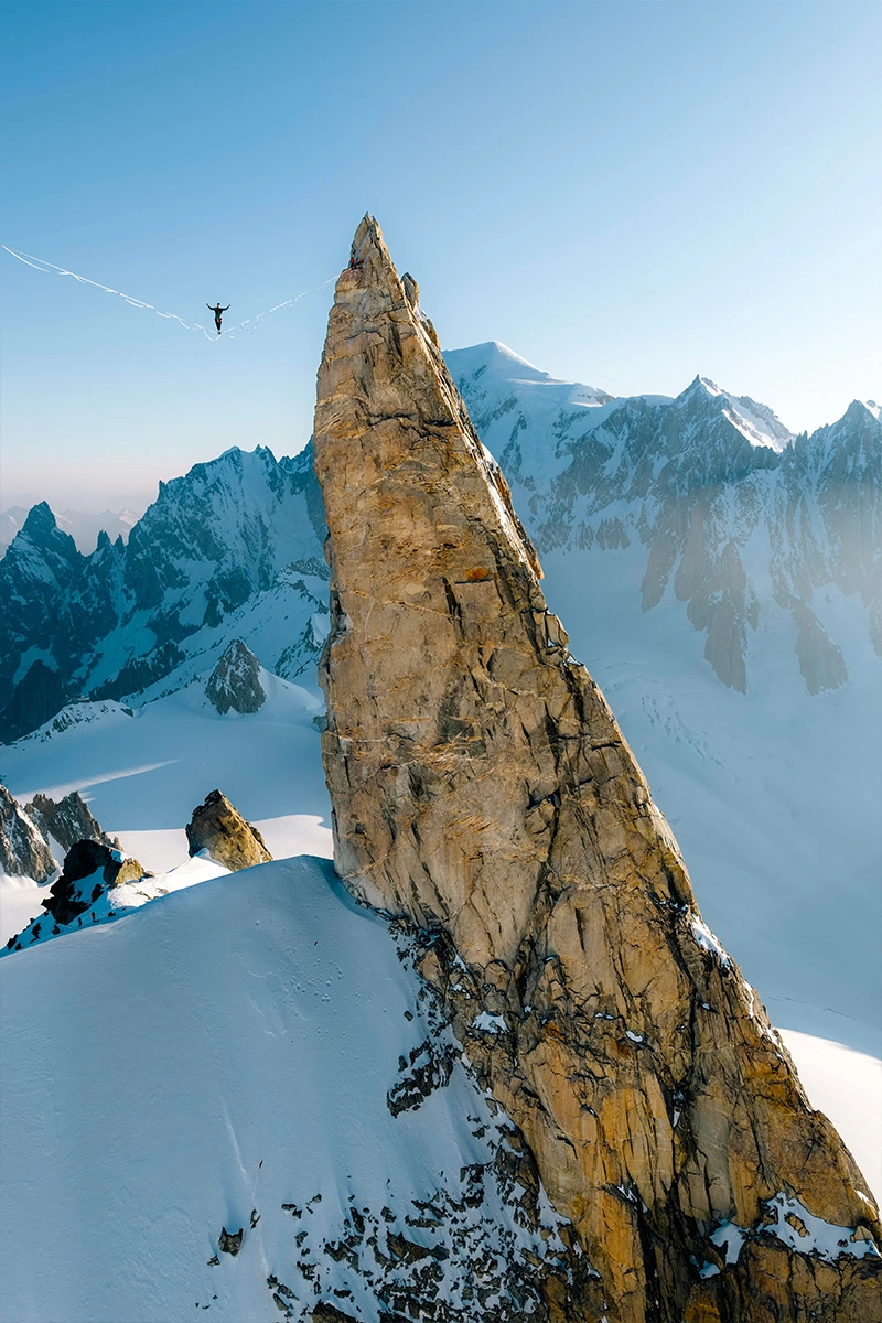 Highline dent du Géant - Mont Mallet