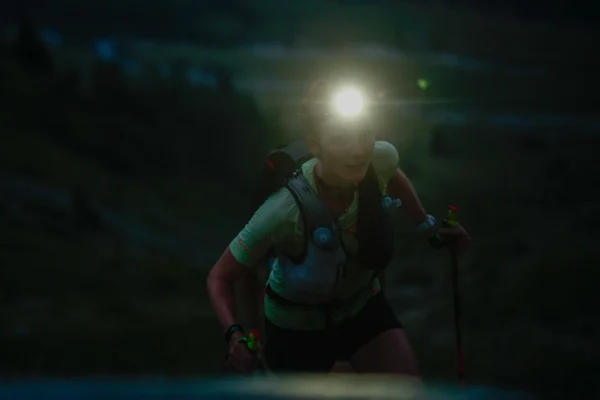 Trail running nuit