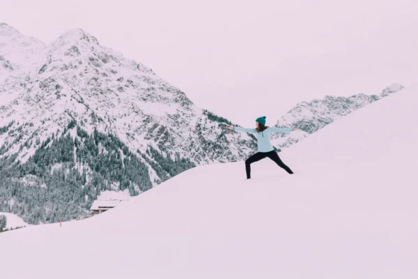 Yoga Nature Neige Autriche