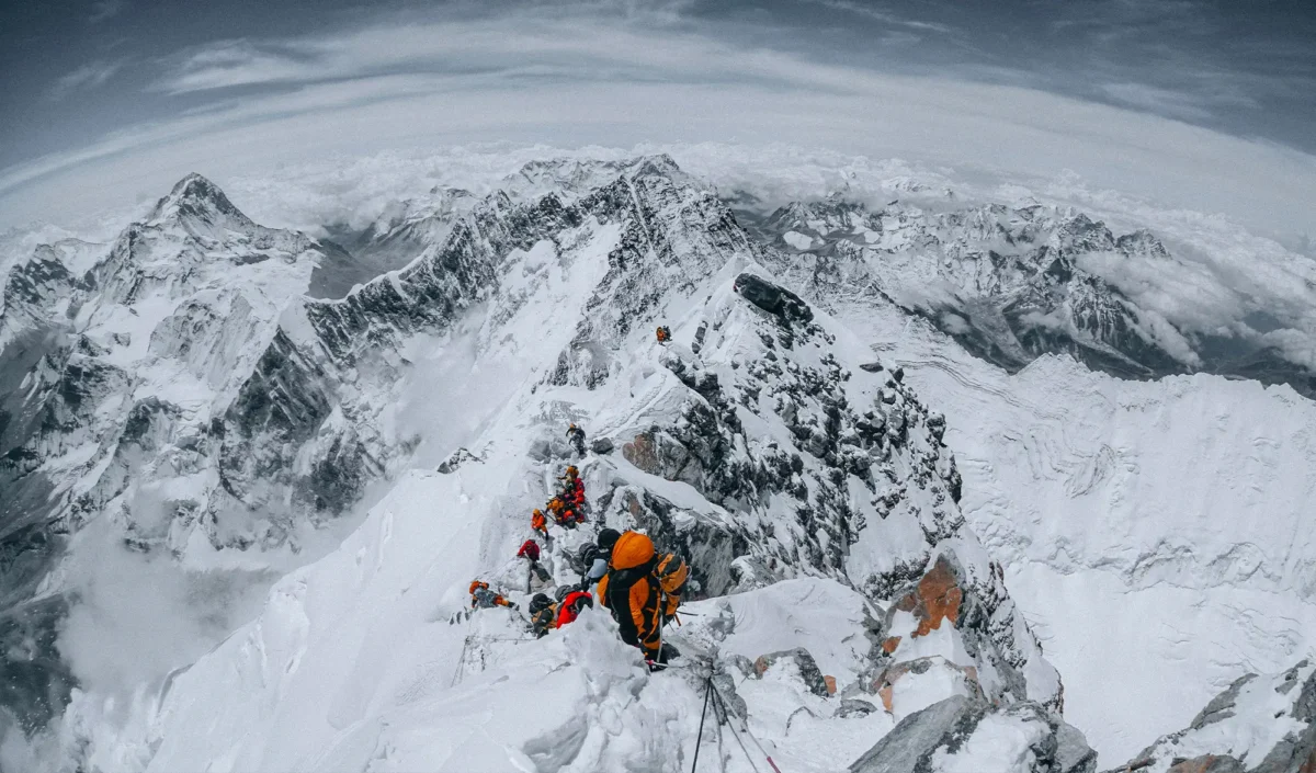 Everest arête sommitale