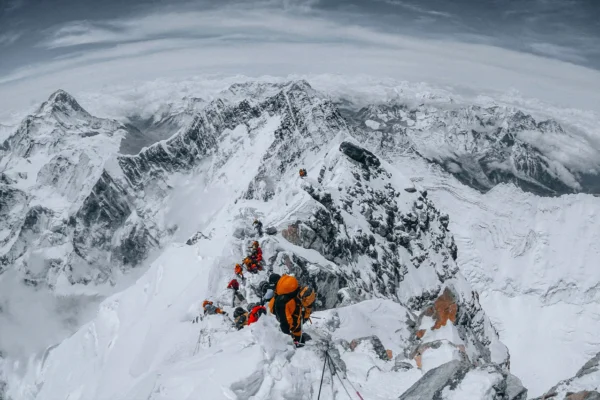Everest arête sommitale