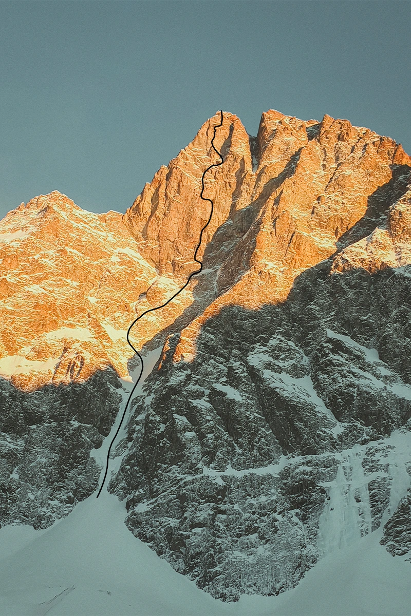Nicolas Jean Solo auto-assuré face nord de l'Olan