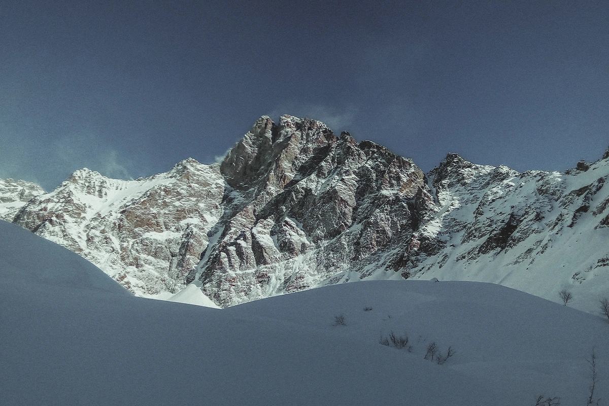 Nicolas Jean Solo auto-assuré face nord de l'Olan