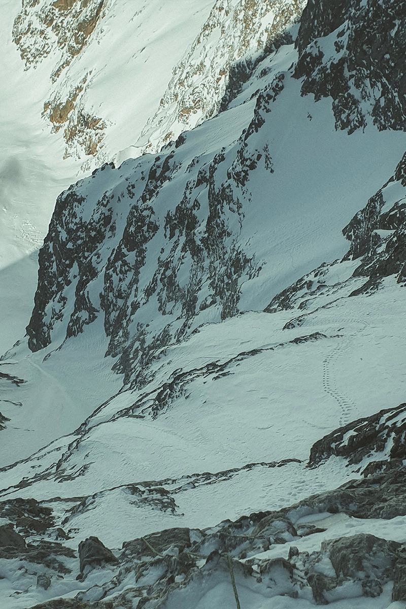 Nicolas Jean Solo auto-assuré face nord de l'Olan