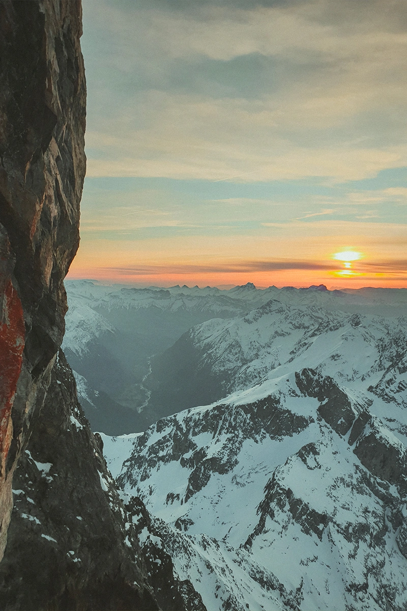 Nicolas Jean Solo auto-assuré face nord de l'Olan