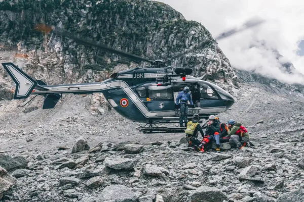 PGHM intervention dans le massif du Mont-Blanc