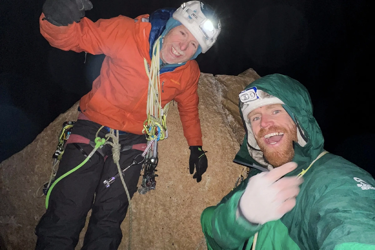 Tommy Caldwell et Siebe Vanhee signent une première ascension libre en 24 heures sur la Torre del Paine