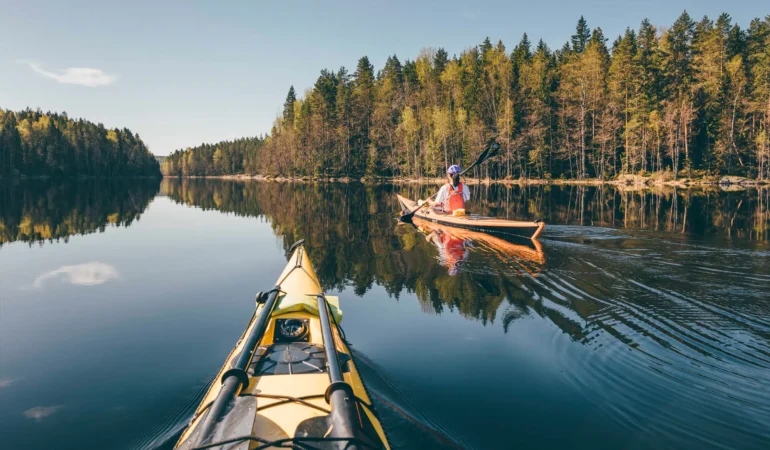 La Finlande l'été, kayak