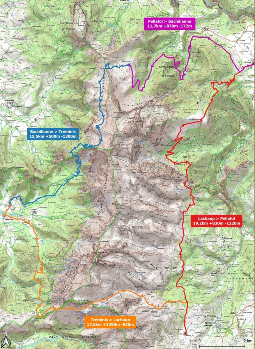 Carte Tour de l'Obiou