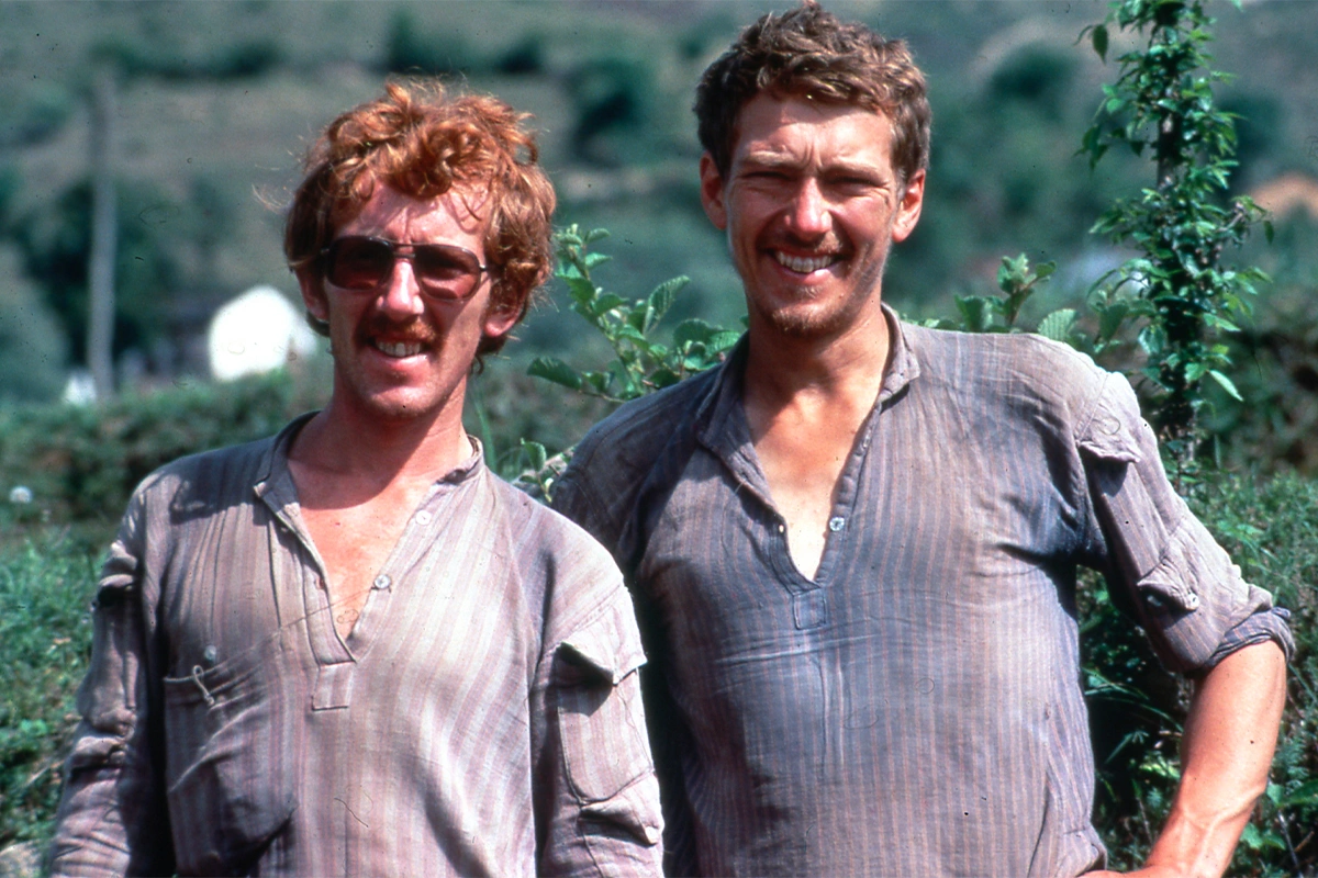 Adrian et Richard Crane, en 1983 - Courir l’Himalaya