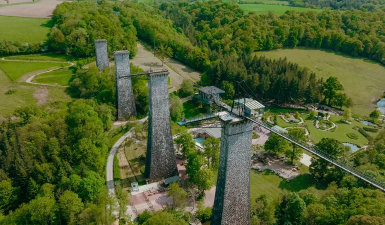 Calvados Saut à l'élastique viaduc Souleuvre