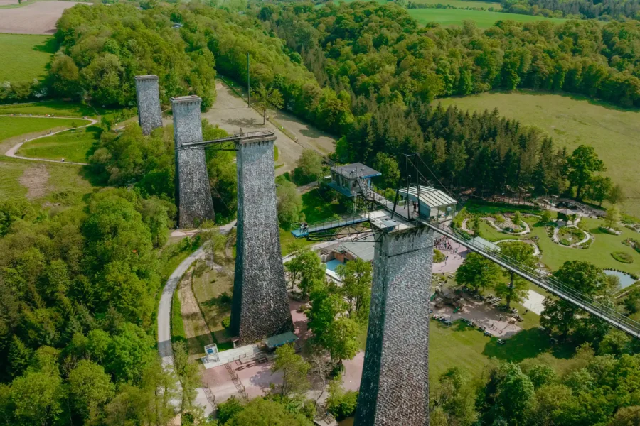 Calvados Saut à l'élastique viaduc Souleuvre