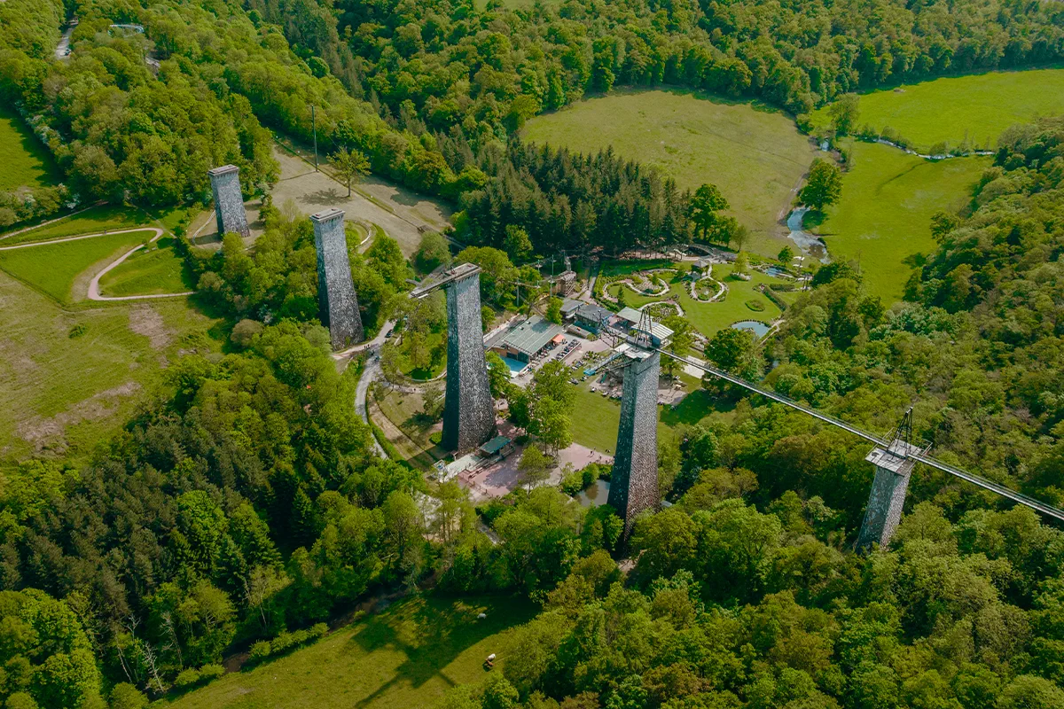 Calvados Saut à l'élastique viaduc Souleuvre